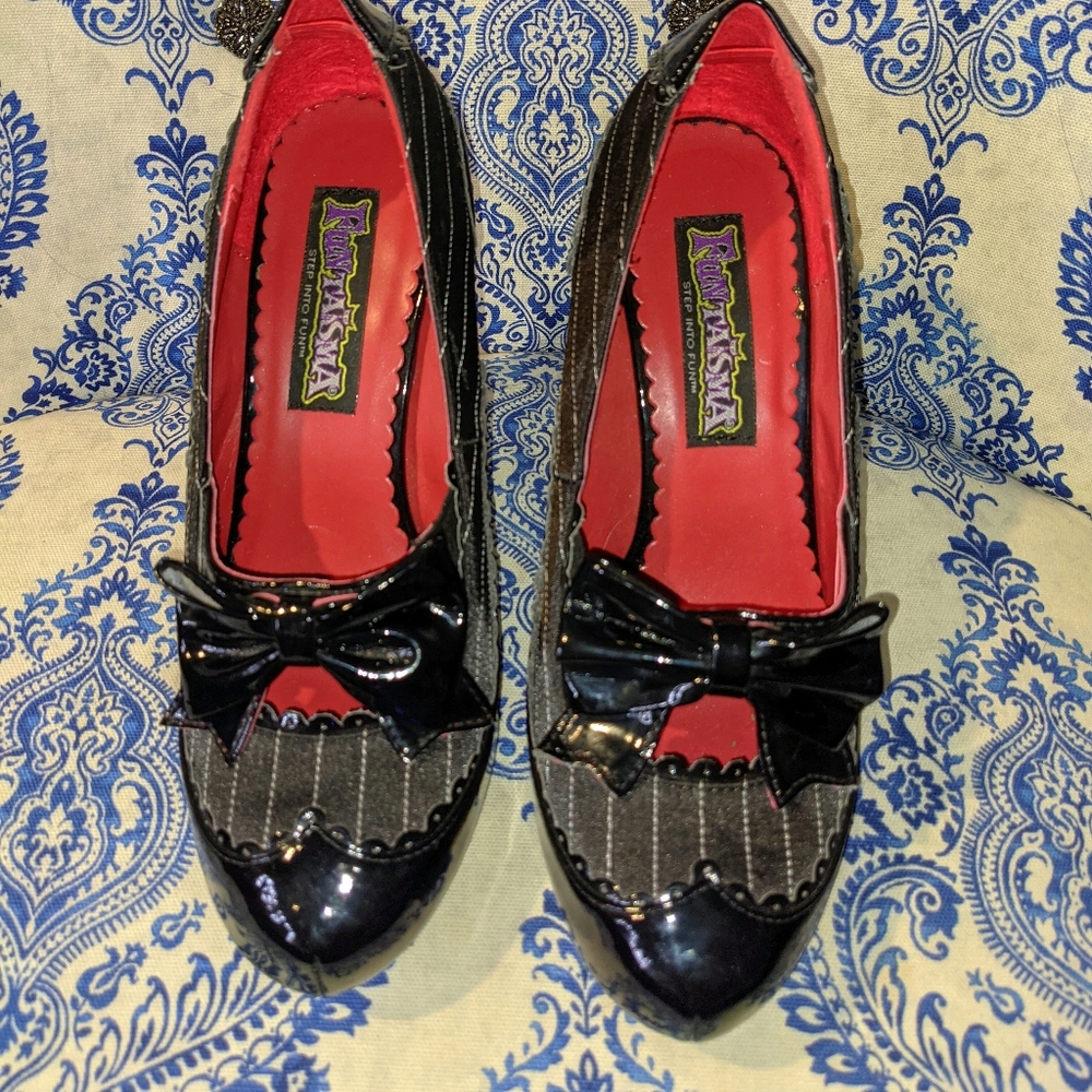 Funtasma - MAFIA-07, Size 8, Black and White